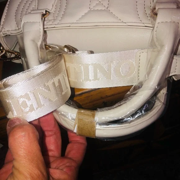 Valentino Orlandi Quilted Cream Mini Bag - Picture 8 of 14